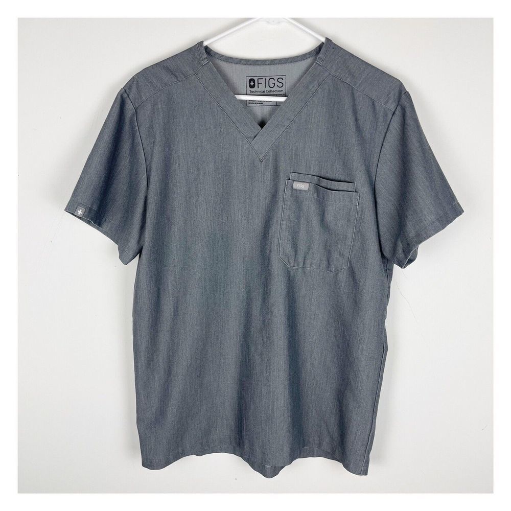 Figs men's Leon scrub Small‎ Gray Technical Collection Medical Uniform To…